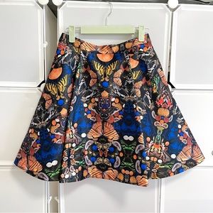 Alice + Olivia Butterfly Motif short Skirt